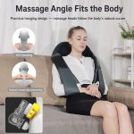 Massaggiatore Shiatsu riscaldato per collo e spalle con impastamento profondo - immagine 2