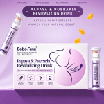 Bebida revitalizante de papaya y Pueraria con caramelos de gel – Fórmula botánica con vitamina C - Imagen 2