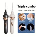 Electric Suction Ear Cleaner with LED Light – 2 Suction Levels, USB Rechargeable Ear Cleaning Tool - Image 2