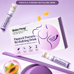 Bebida revitalizante de papaya y Pueraria con caramelos de gel – Fórmula botánica con vitamina C - Imagen 3