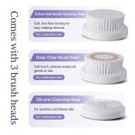 Mini Electric Facial Cleansing Brush – 3-Mode Portable Face Cleanser - Image 3