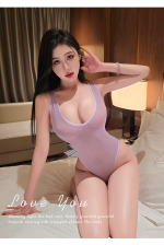Women’s Sheer High Cut Bodysuit – Scoop Neck Sleeveless Lingerie - Image 11