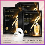 24K Gold Foil Facial Sheet Mask 10 Pack – Hydrating & Radiance Boosting Face Mask