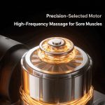 Pistola per massaggio deep tissue con 6+ testine massaggianti e 5 livelli di velocità per rilassare i muscoli - immagine 4