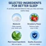 Compresse di melatonina con vitamina B6 – Gusto fragola, 12 compresse - immagine 4