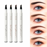 Four liquid eyebrow pencils with forked tips