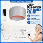 Smart Air Compression Head Massager with Heat Therapy