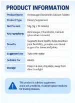 Comprimés de glucosamine, chondroïtine et calcium – 108 unités – Image 9