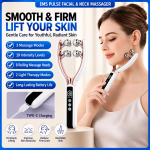 EMS Facial & Neck Roller Massager – 3 Modes & 19 Intensity Levels