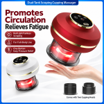 Electric Cupping Massager with Red Light & 3 Suction Levels
