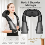 Heated Shiatsu Neck and Shoulder Massager with Deep Kneading