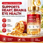 Omega-3 Fish Oil Softgels with DHA & EPA – 30 Count