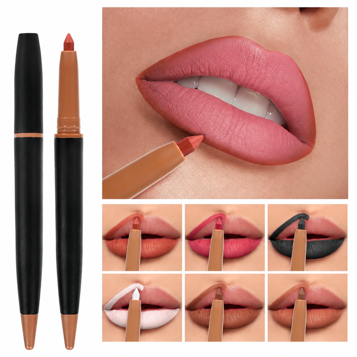 e14ba7cd-10c2-4165-8bf0-3a48b0f55599 Matte Lip Liner Pencil – Long Lasting Lip Contour Makeup Pencil - Image 1