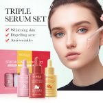 3-Piece Facial Serum Set – Niacinamide, Snail & Turmeric Hydrating Face Serums, 30ml × 3
