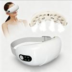 Smart Eye Massager with Steam Heat Therapy, Vibration Massage & Bluetooth Music