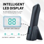 Electric hair trimmer with LED display