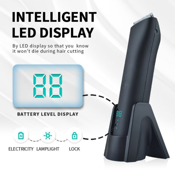 Electric hair trimmer with LED display