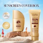 Gold Collagen SPF50+ Sunscreen Set – Face & Body UV Protection Cream - Image 2