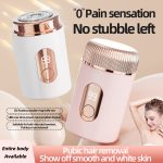 Rasoir électrique pour le corps femme – Tondeuse barbe & cheveux corporels bikini sec & mouillé – Image 3