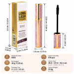 Waterproof Lengthening & Volumizing Mascara – Smudge-Resistant Black Lash Mascara - Image 5