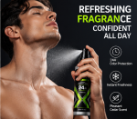 Duftspray für Herren mit Zedernduft 120 ml – Körperdeo mit lang anhaltender Frische – Bild 2