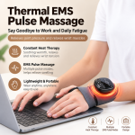 Wireless EMS Wrist Massager with Heat & Pulse Therapy - Image 2