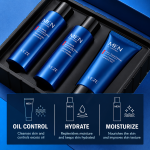Men’s 3-Piece Skincare Set – Oil Control Cleanser, Hydrating Toner & Moisturizing Lotion - Image 2
