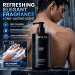 Gel douche parfumé Men’s Charm Blue 500 ml – Laver le corps au parfum d’océan rafraîchissant – Image 3