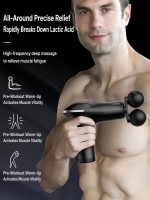 Mini Dual Ball Muscle Massage Gun Portable Deep Tissue Massager - Image 4