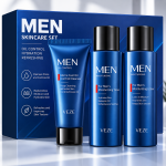 Men’s 3-Piece Skincare Set – Oil Control Cleanser, Hydrating Toner & Moisturizing Lotion - Image 5