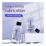 Two 150ml bottles of silicone-based lubricant with box