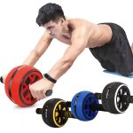Single Wheel Ab Roller for Core Training – Abdominal Muscle Workout Equipment with Knee Pad
