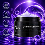 360-Wave-Pomade für Herren – Wasserbasierte Haarstylingcreme, mittlerer Halt und starker Glanz, 5,29 oz