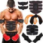EMS abs and arm muscle stimulator with training pads