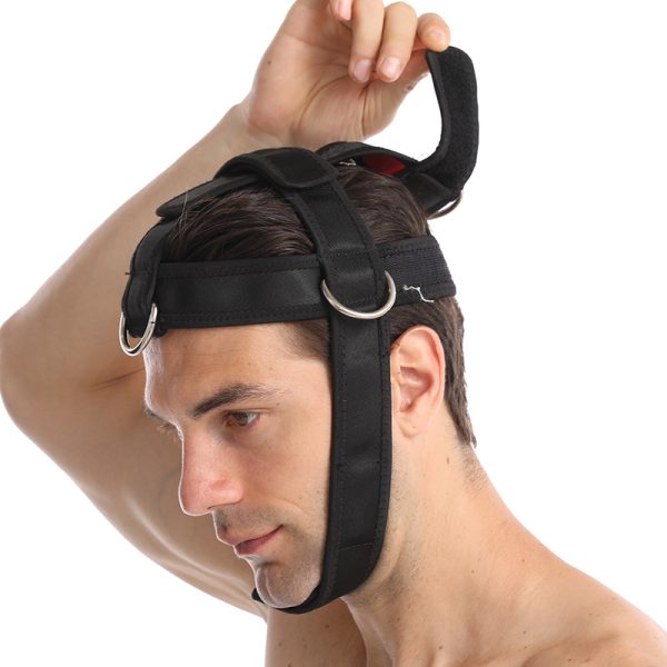 Adjustable neck training harness strap