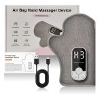 Air compression hand massager with heat