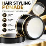 Hair styling pomade jar