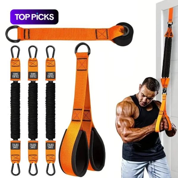 Resistance training rope with handles