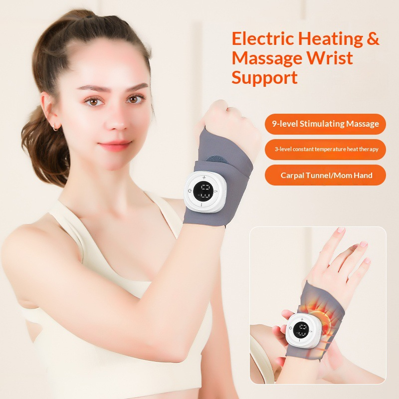 Electric heating wrist massager