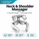 Electric Neck & Shoulder Massager – U-Shaped EMS Pulse Massage Device
