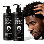 Lockendefinitionscreme für Männer – Feuchtigkeitsspendende Anti-Frizz-Stylingcreme 300 ml – Bild 2