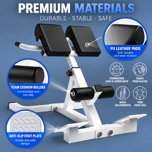 Hyperextension bench for home gym