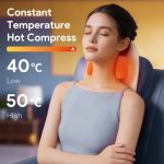 Cuscino massaggiante elettrico per il collo con impastamento e calore – ricaricabile - immagine 2