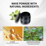 360-Wave-Pomade für Herren – Wasserbasierte Haarstylingcreme, mittlerer Halt und starker Glanz, 5,29 oz – Bild 2