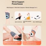 Masajeador eléctrico de muñeca con terapia de pulsos EMS y masaje ajustable - Imagen 2