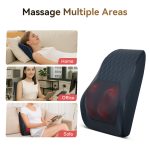 Cojín de masaje shiatsu multifunción con calor | Masajeador de espalda, cuello y cintura - Imagen 2