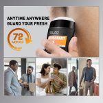 Desodorante antitranspirante en barra para hombre de 50 g – Protección duradera contra el mal olor y cuidado corporal - Imagen 3