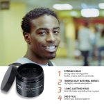 360-Wave-Pomade für Herren – Wasserbasierte Haarstylingcreme, mittlerer Halt und starker Glanz, 5,29 oz – Bild 3