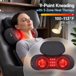 Neck & Shoulder Kneading Massage Pillow with Heat Therapy - Image 2