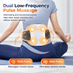 Heated Pulse Massage Waist & Abdomen Massager with EMS Pulse Therapy, Red Light Therapy & Remote Control - Image 4